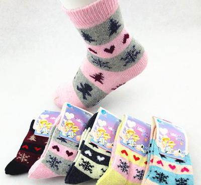 【圣誕樹系列兒童羊毛襪批發(fā) 加厚保暖不扎腳 冬季必備襪】價格_廠家_圖片 -