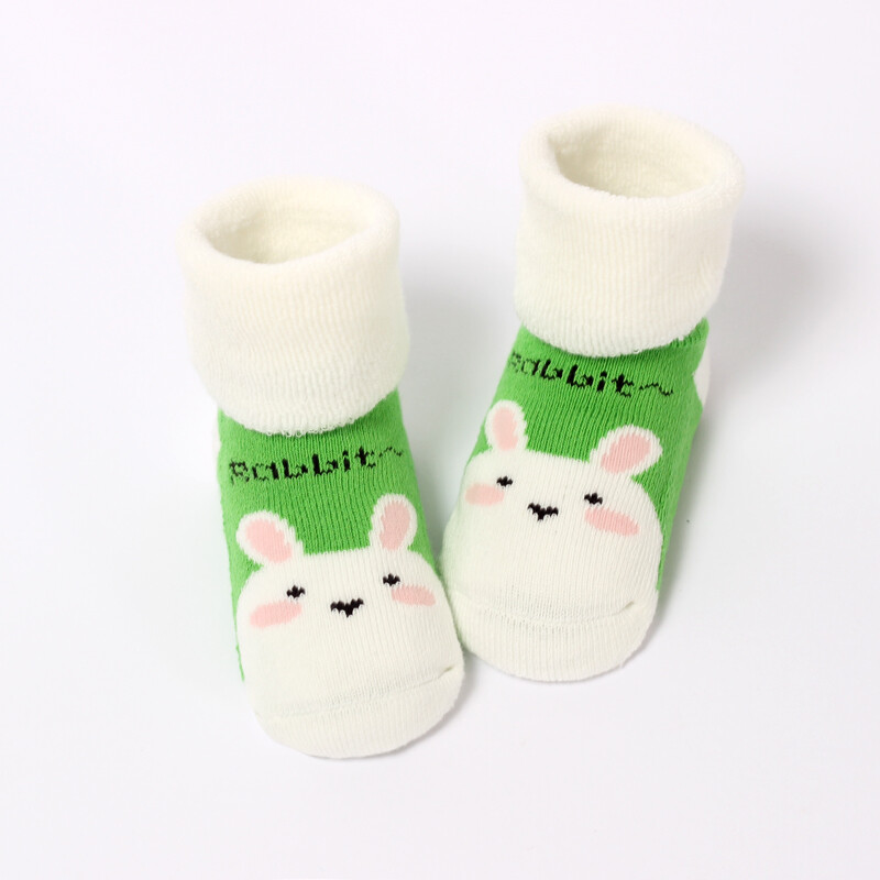 白銀鎧甲 兒童地板襪 嬰幼兒男女童襪子秋冬季加厚款中通襪 章魚 0-1歲 腳長(zhǎng)12cm