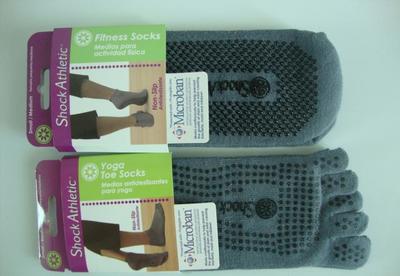 【廠家專業(yè)生產(chǎn)點(diǎn)塑瑜伽襪 LOGO無指/趾瑜伽襪子 全棉五趾襪】價(jià)格_廠家_圖片 -