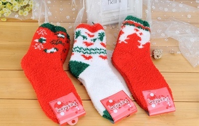 樂高家居毛絨圣誕襪3色組合裝 聚美優品限時特賣，正品折扣不容錯過